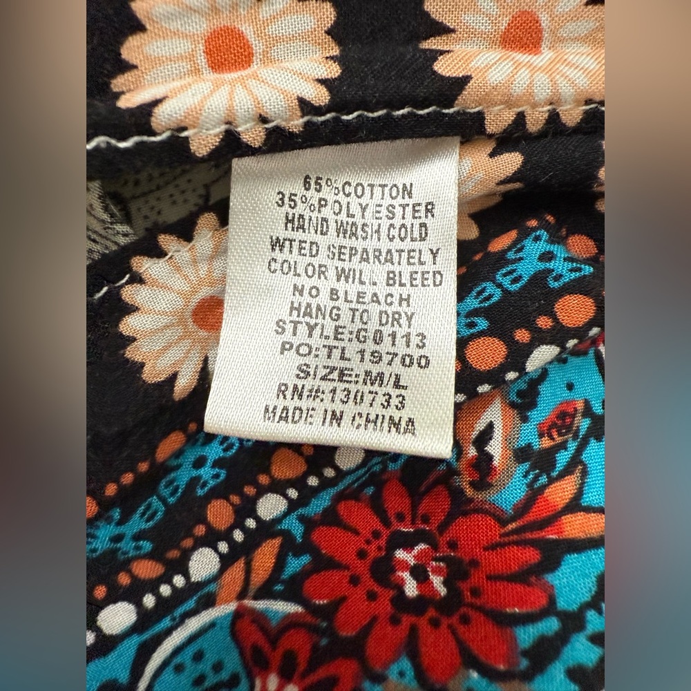 Umgee Multicolor Patterned Kaftan - Picture 4 of 8